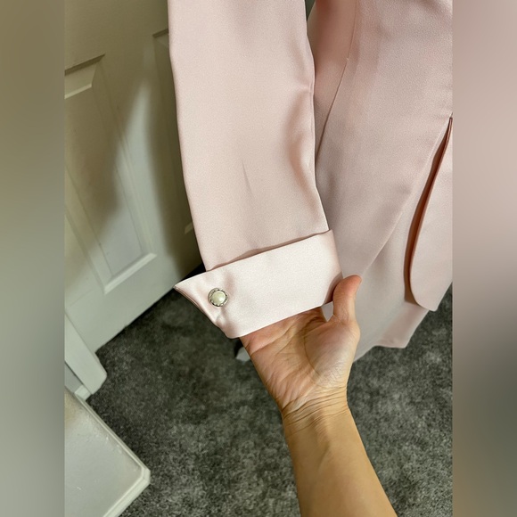 J.R. NITES BY CALIENDO NWOT Vintage 1990’s blush 2piece lined pearl button suit - Picture 8 of 11